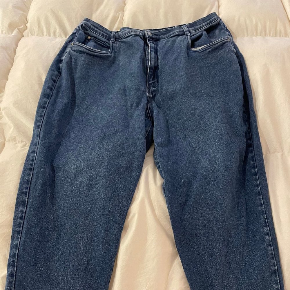 Cherokee Blue Jeans Heavyweight Blue Denim Sz 22